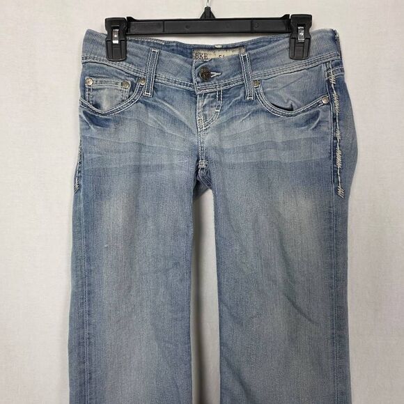 BKE Starlite Flare Jeans Light Wash Size 25L Women’s Y2K - Picture 2 of 9